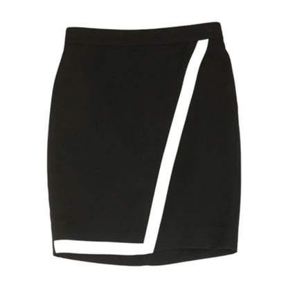 Black Solid Mini Skirt