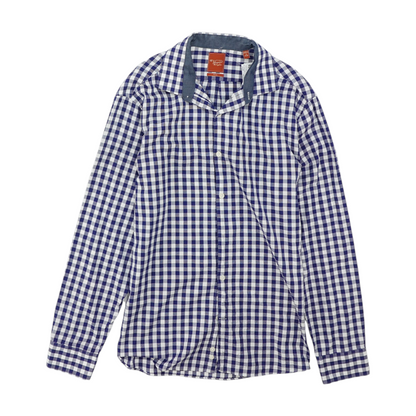 Blue Check Long Sleeve Button Down