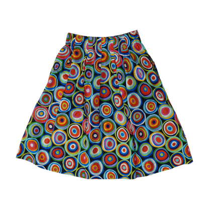 Multi Polka Dot Midi Skirt