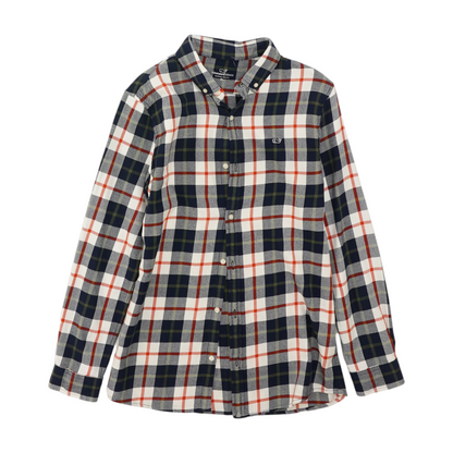 Multi Plaid Long Sleeve Button Down