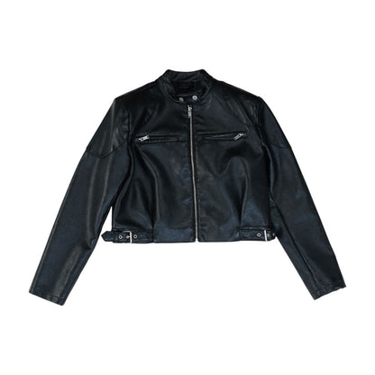 Black Faux Leather Jacket