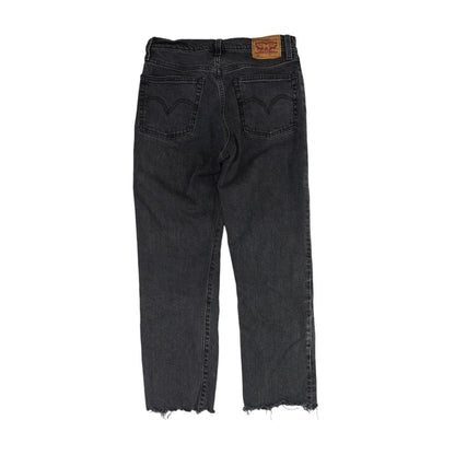 501 Black Straight Jeans