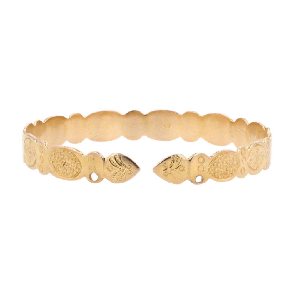 14K Yellow Gold Cuff Bracelet