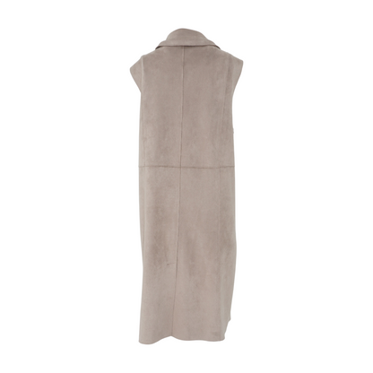 Tan Solid Vest