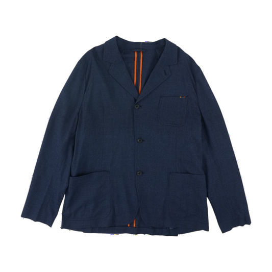 Navy 100% Wool Sports Coat
