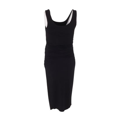 Black Maternity Midi Dress