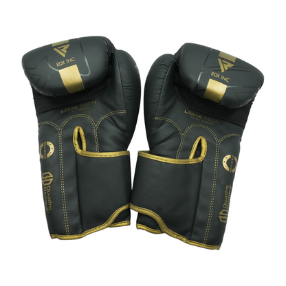 Gray Leather Boxing Gloves