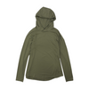Green Solid Hoodie Pullover