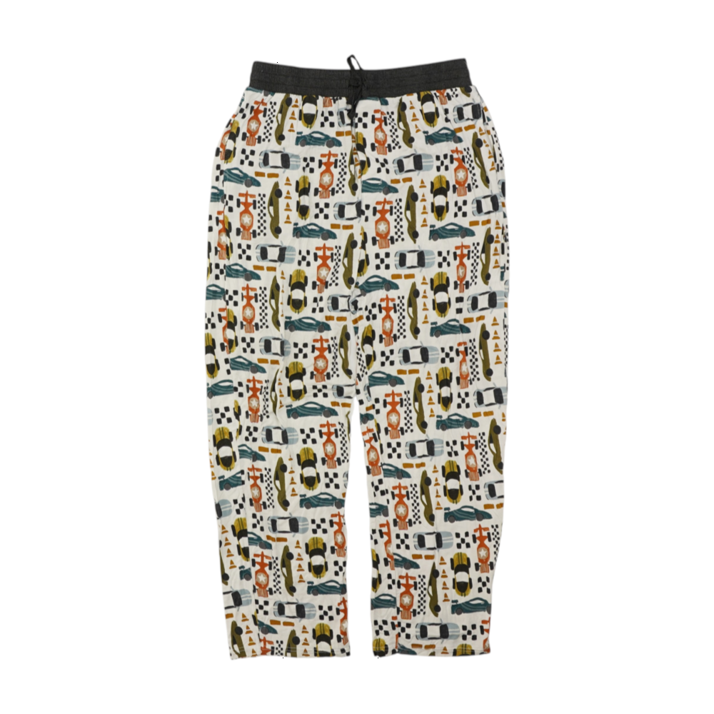 White Graphic Pajama Bottom