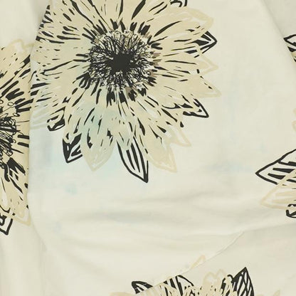 White Floral Midi Skirt