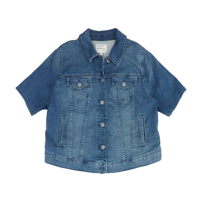 Blue Plus Solid Denim Jacket