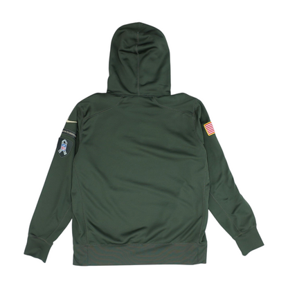 Olive Solid Hoodie Pullover