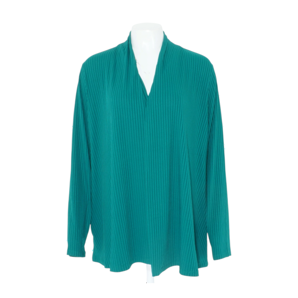 Green Striped Cardigan
