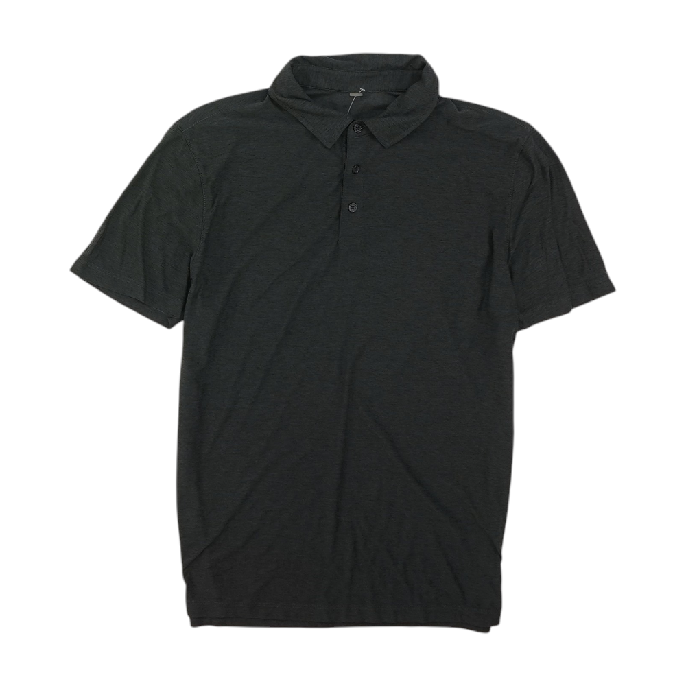 Charcoal Solid Short Sleeve Polo