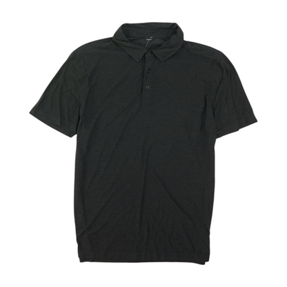 Charcoal Solid Short Sleeve Polo