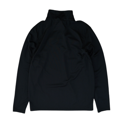 Black Solid 1/4 Zip Pullover