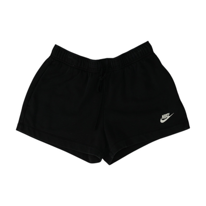 Black Solid Active Shorts