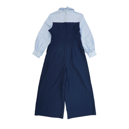 Blue Striped Jumpsuit