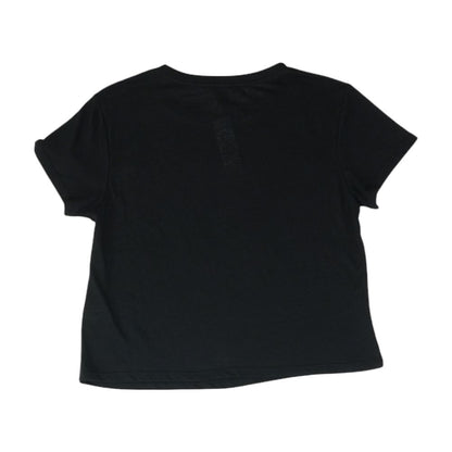Black Solid Crewneck T-Shirt