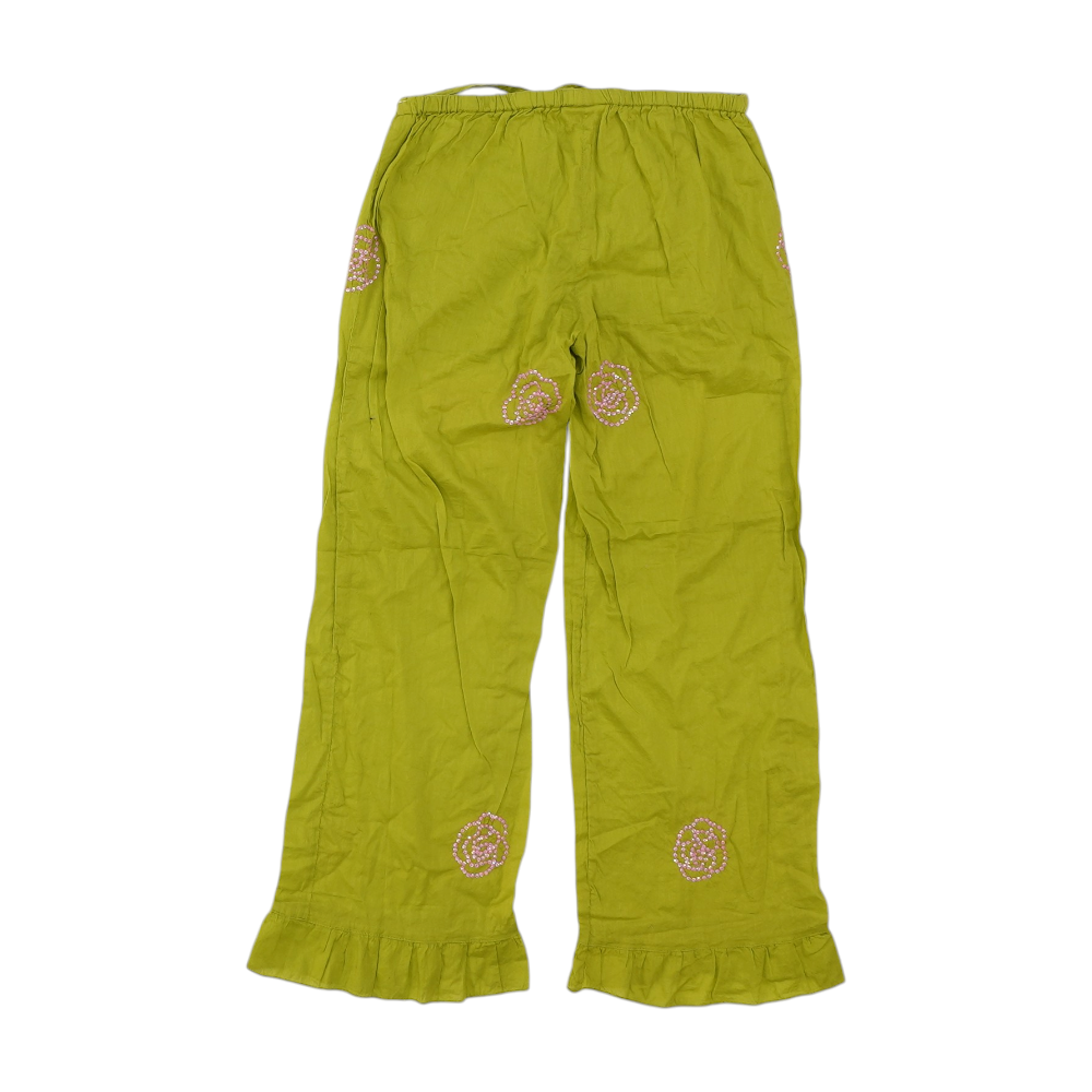Green Casual Pants
