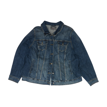 Blue Plus Solid Denim Jacket