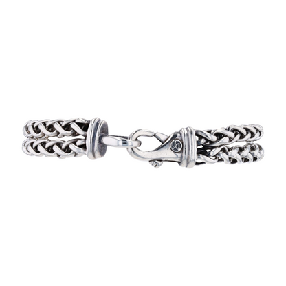 18K Sterling Silver Diamond Chain Bracelet