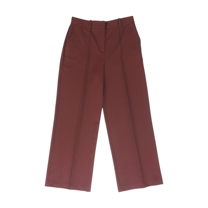 Maroon Wide Leg Pants