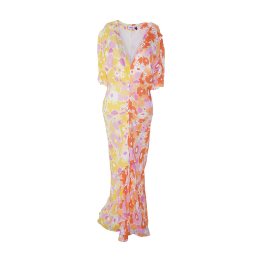Yellow Floral Maxi Dress