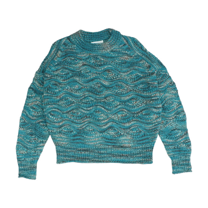 Blue Print Pullover Sweater