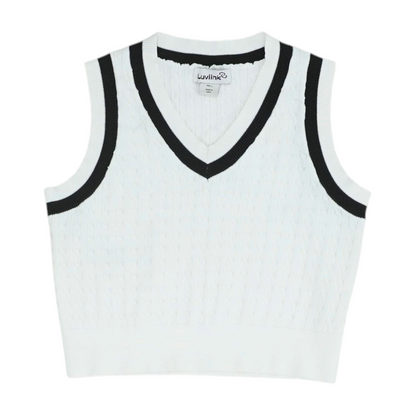 White Vest Sweater