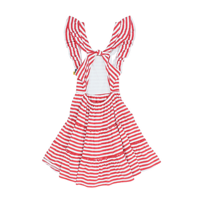 Red Striped Dress