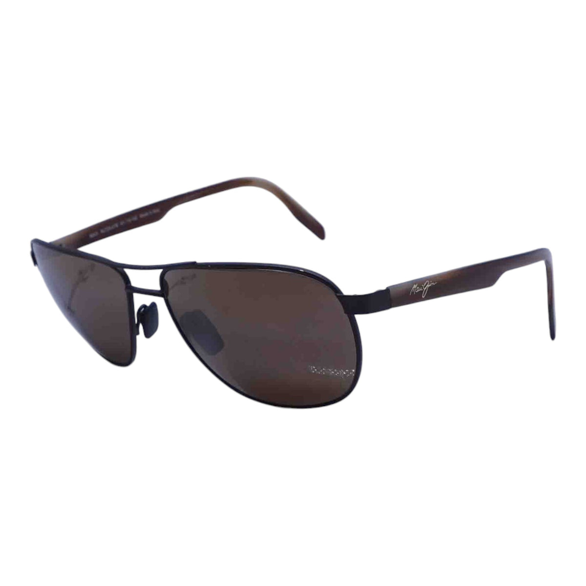 Brown Castles Rectangle Sunglasses