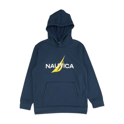 Navy Graphic Hoodie Pullover