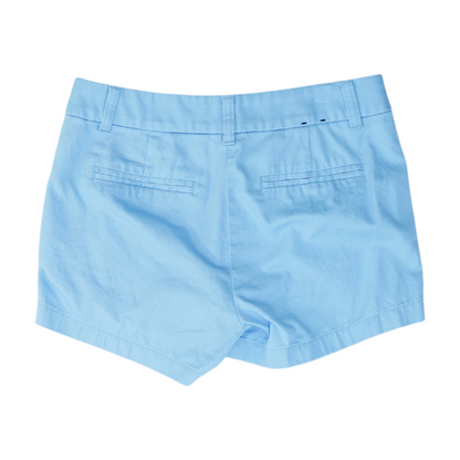 Blue Solid Chino Shorts