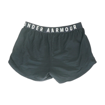 Black Solid Active Shorts