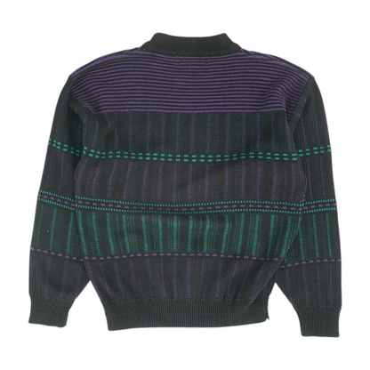 Black Striped Pullover Sweater