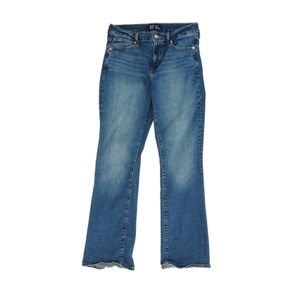 Blue Short Bootcut Jeans
