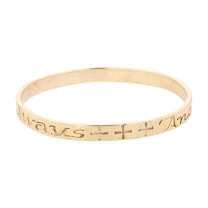 14K Yellow Gold Bangle Bracelet