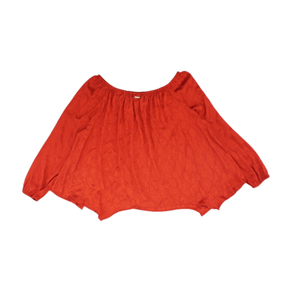 Red Animal Print Blouse