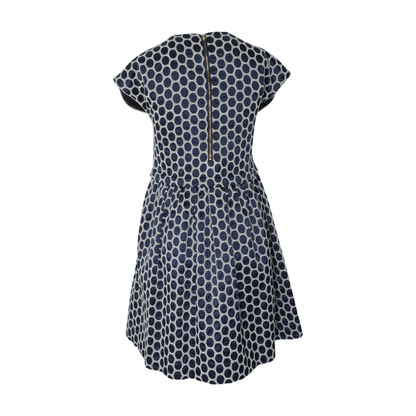 Navy Polka Dot Mini Dress