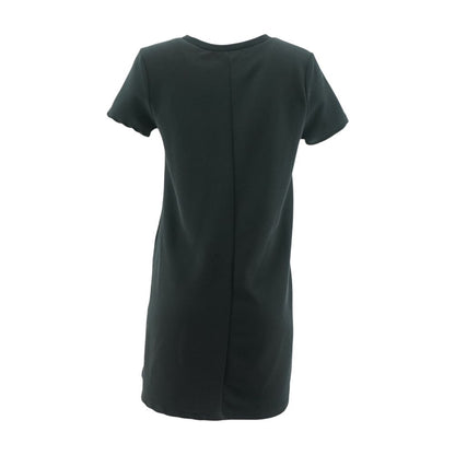 Black Solid Mini Dress