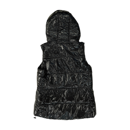 Black Solid Active Vest
