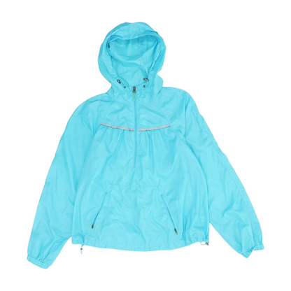 Blue Solid 1/4 Zip Pullover