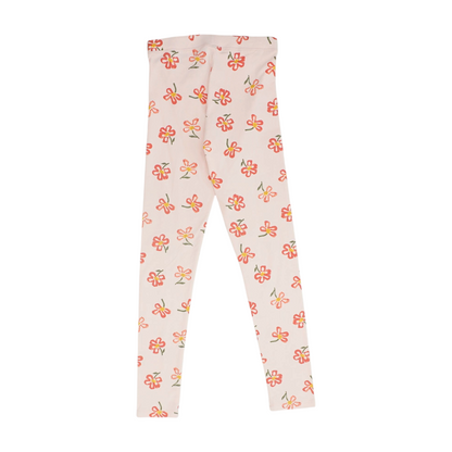 Pink Floral Fashion Leggings
