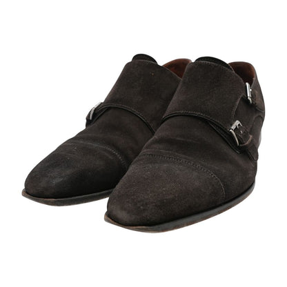 Brown Leather Monk Strap Dress Shoes