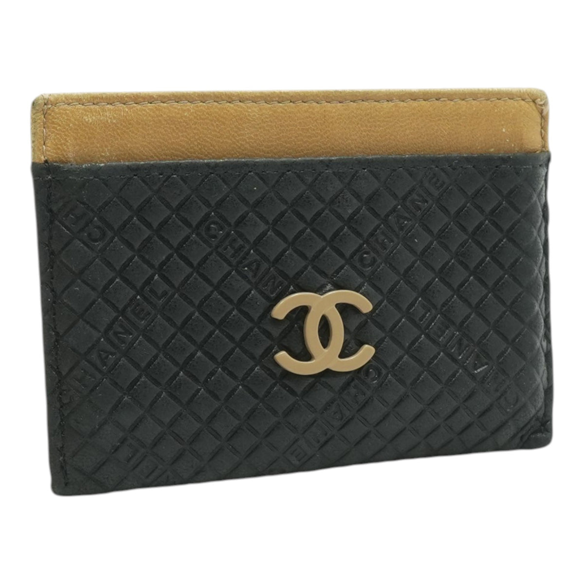 Chanel Vintage "Crossword" Card Case – Image 3