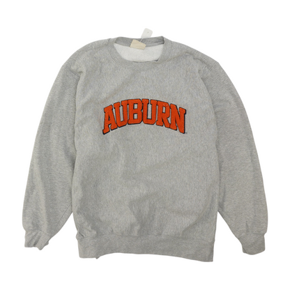 Gray Auburn Tigers Solid Sweatshirt Pullover