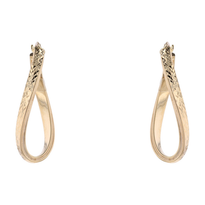 14K Yellow Gold Hoop Earrings