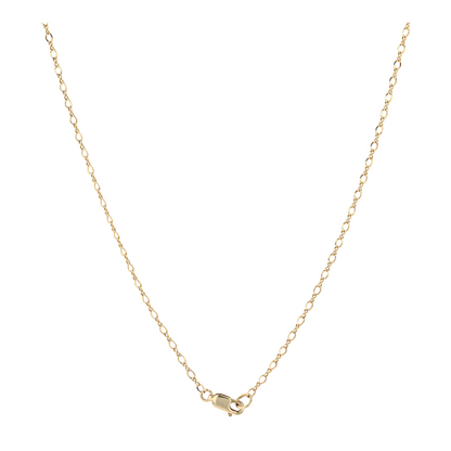 14K Yellow Gold Opal Pendant Necklace