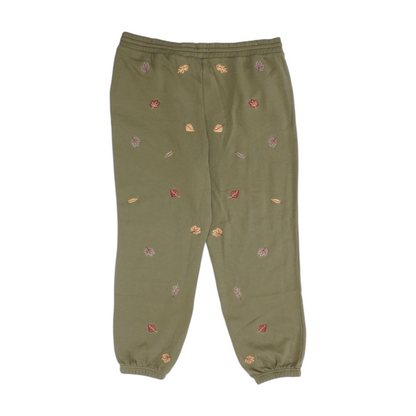 Olive Print Regular Pants